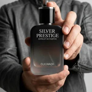 Silver Prestige Perfume – Oud, Vanilla & Smoky Woods Fragrance
